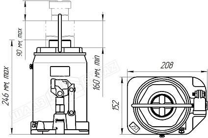 картинка ДГ25-3913010-10  - Шадринский Автоагрегатный завод