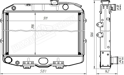 картинка 3160-1301010-10  - Шадринский Автоагрегатный завод