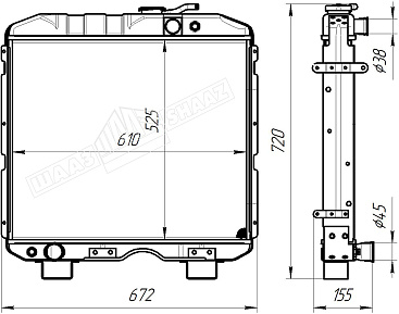 картинка 3205-1301010-02  - Шадринский Автоагрегатный завод